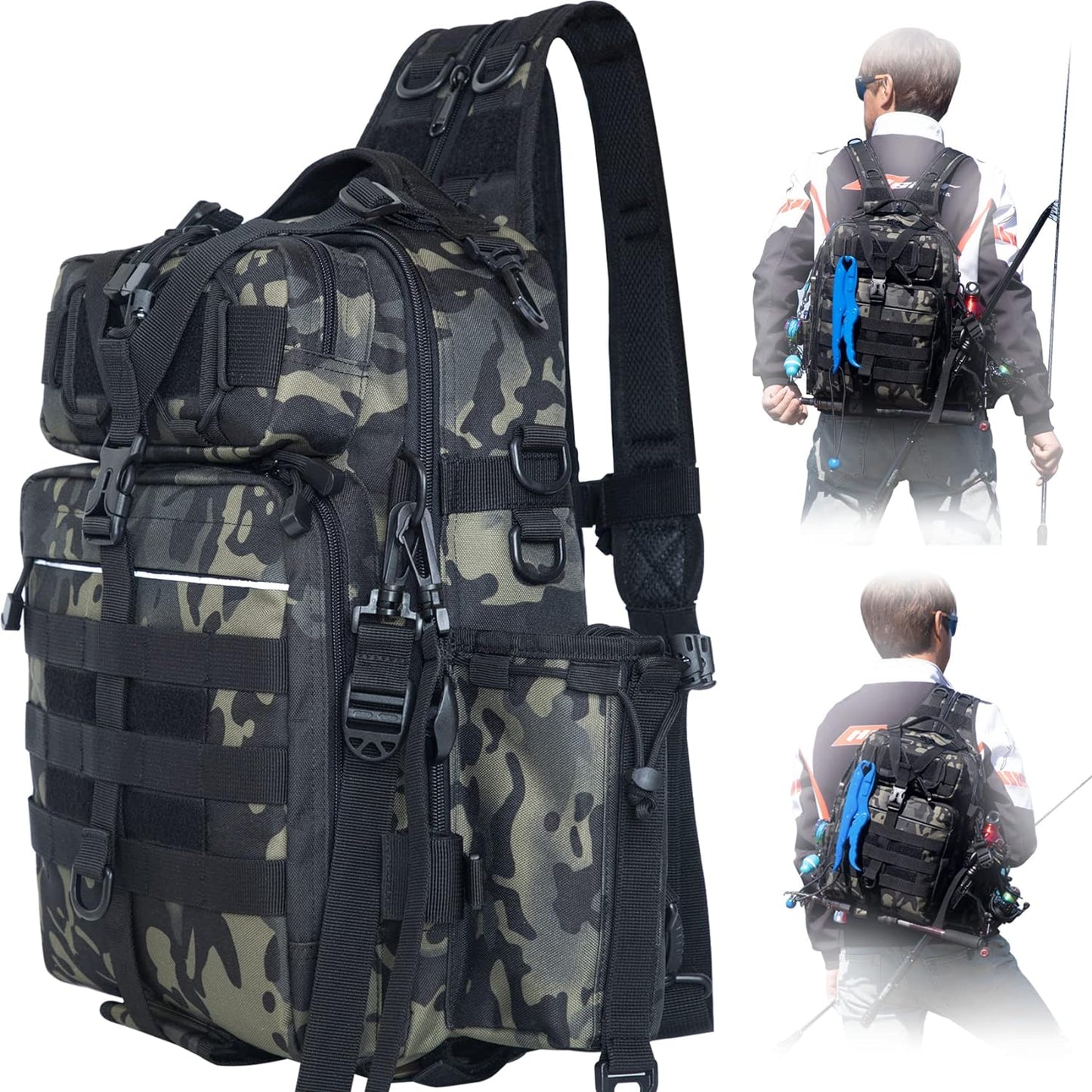Water-Resistant Fishing Backpack