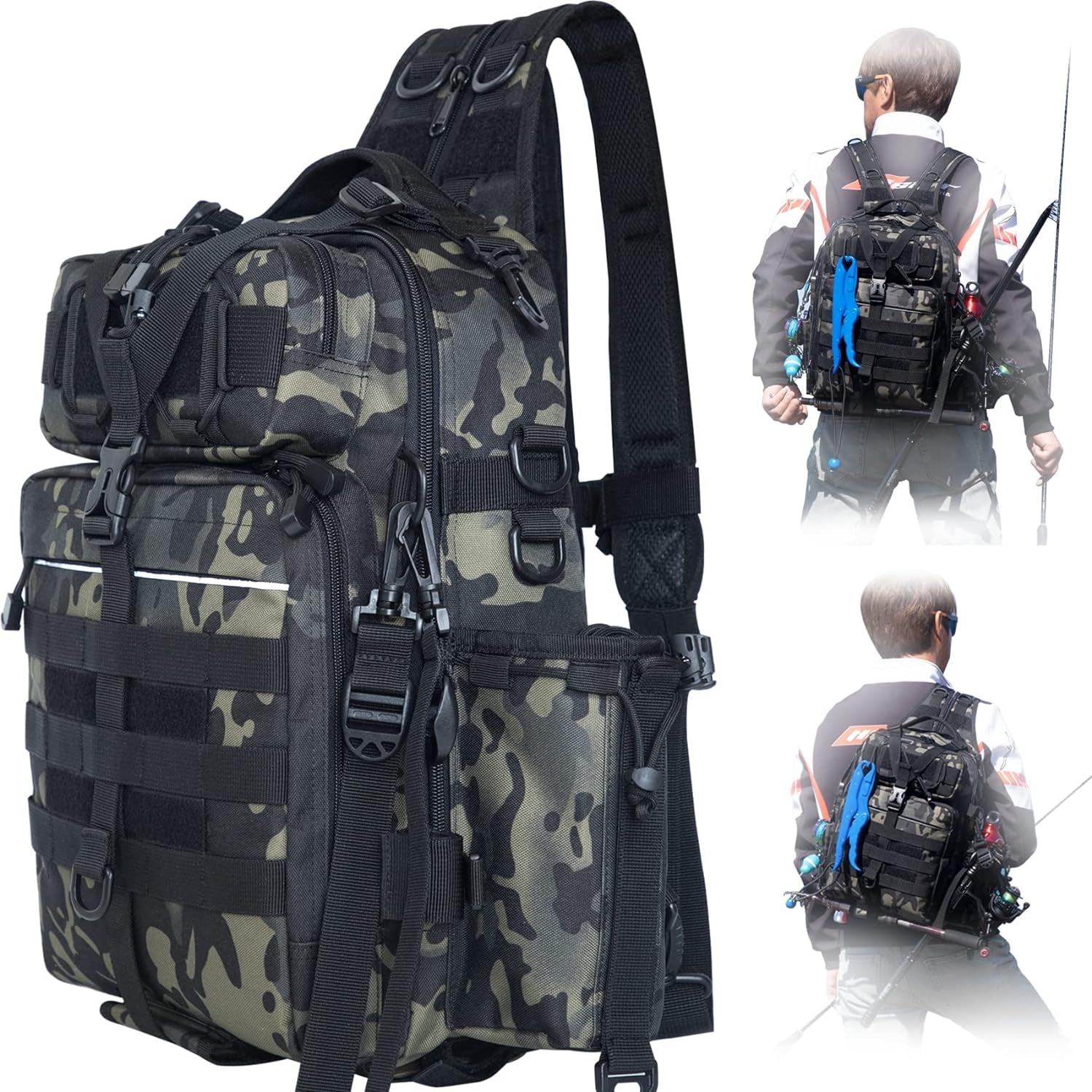 Water-Resistant Fishing Backpack