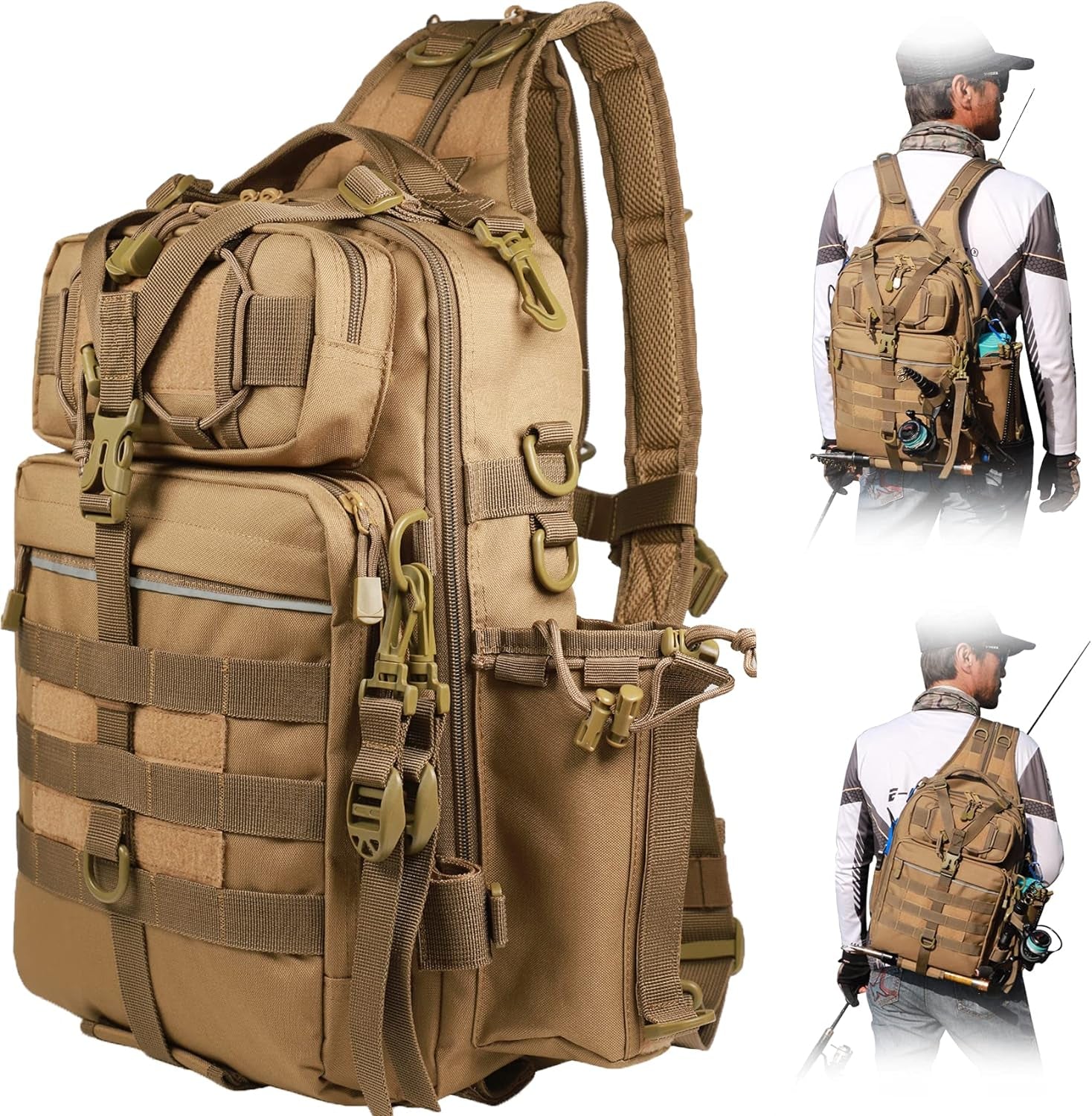Water-Resistant Fishing Backpack