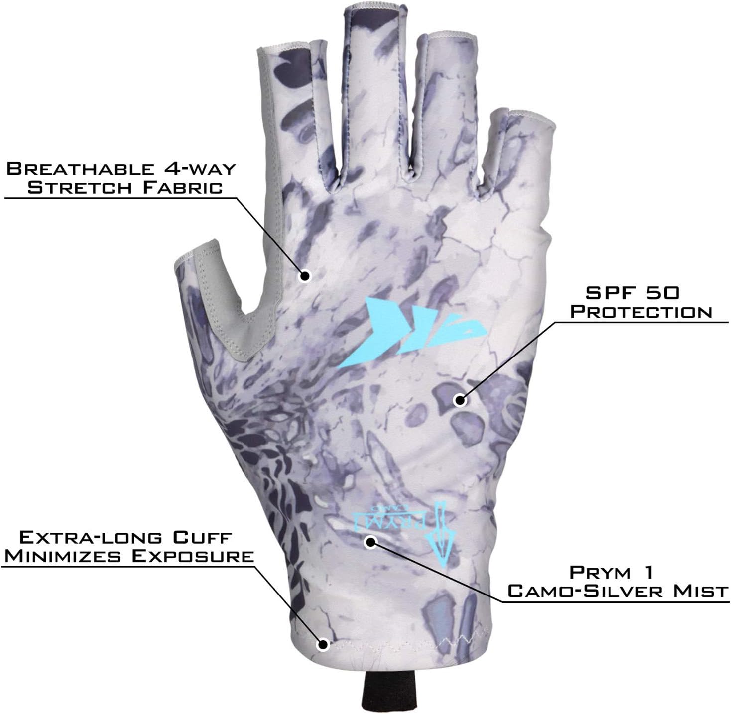 Sol Armis Sun Gloves UPF50+ Fishing Gloves UV Protection, Sun Protection for Outdoor, Kayaking, Rowing