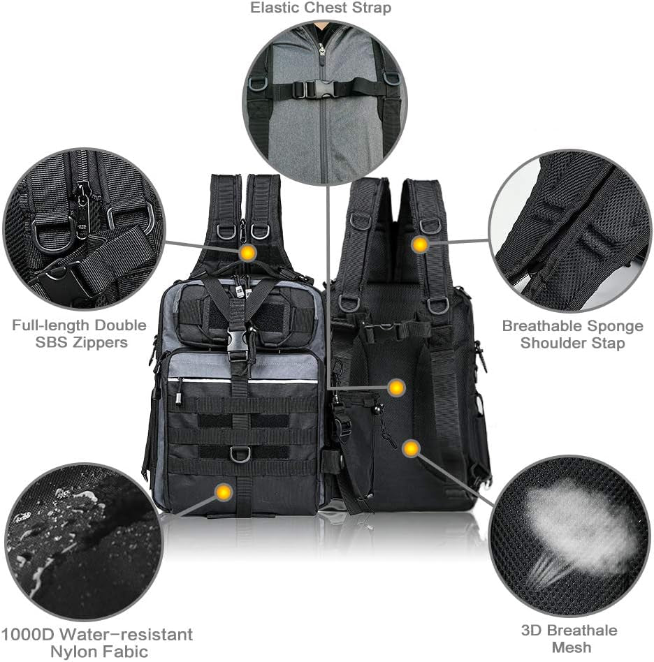 Water-Resistant Fishing Backpack