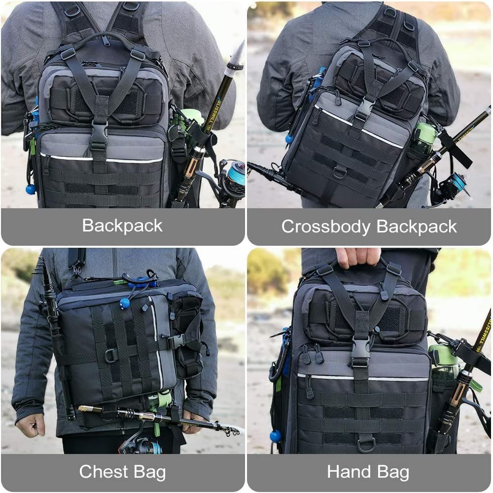 Water-Resistant Fishing Backpack