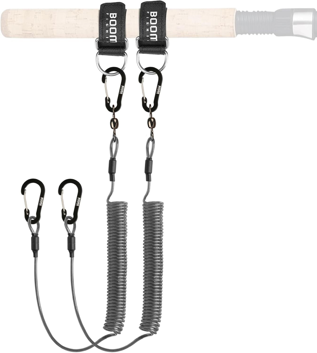 T02 Fishing Pole Tether, Kayak Paddle Leash, Paddle Board Fishing Accessories, Heavy Duty Fishing Lanyard for Fishing Tools/Rods/Paddles