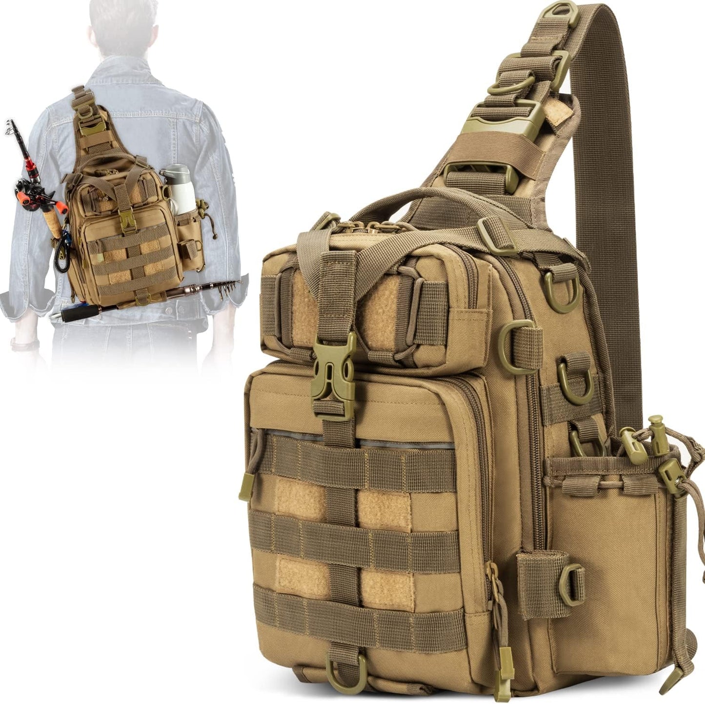 Water-Resistant Fishing Backpack