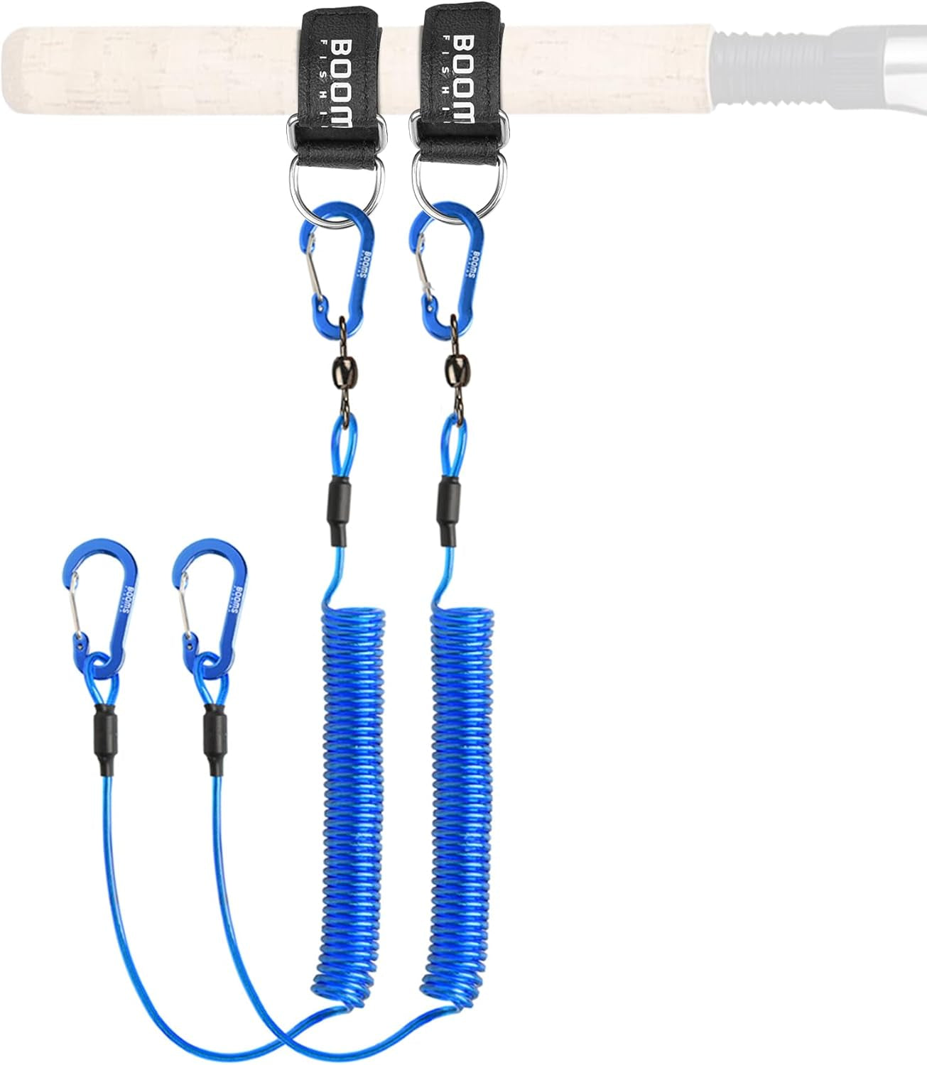 T02 Fishing Pole Tether, Kayak Paddle Leash, Paddle Board Fishing Accessories, Heavy Duty Fishing Lanyard for Fishing Tools/Rods/Paddles